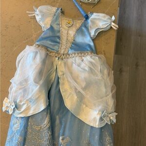 Cinderella Disney Blue and White Princess Dress for Kids